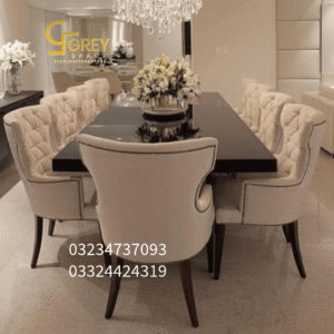 "6 chair dining set"