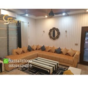''Beautiful L-shape sofa''
