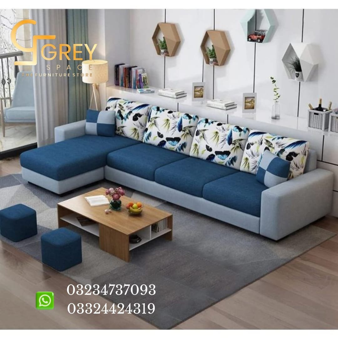 ''Beautiful L-shaped sofa''